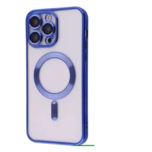 Чохол для iPhone TPU Case Metal Matte Case з Magnetic Ring Midnight Blue для iPhone 14 Pro Max: Колір синий