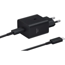 Зарядное устройство Samsung USB-C Wall Charger with Cable USB-C 45W Black (EP-T4511XBEGEU): Особенности Power Delivery (PD), Быстрая зарядка, USB-C