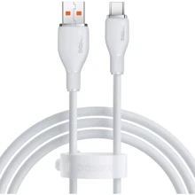 Кабель Baseus USB Cable to USB-C Pudding Series Fast Charging 100W 1.2m White (P10355703221-00): Тип USB Cable - USB-C