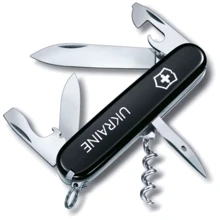 Мультитул Victorinox Spartan Ukraine 91мм/12 функций/черный /Ukraine (1.3603.3_T0140u): Тип мини-мультитул