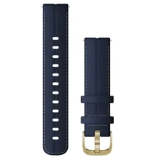 Ремінець Garmin Quick Release Leather Band Blue/Light Gold 18mm (010-12932-08): Колір синий