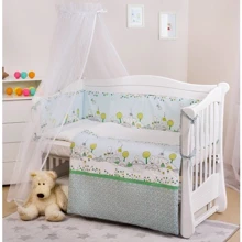 Постельный комплект 6 эл. Twins Eco Line 4090-E-010, Village, зеленый: Тип постельный комплект