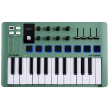 MIDI-клавіатура Arturia MiniLab 3 Mint Edition: Механика Полувзвешенная