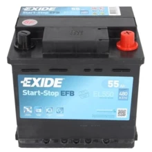 Автомобильный аккумулятор Exide 6СТ-55 АзЕ EFB (EL550): Ёмкость, Ач 55