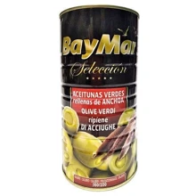 Оливки BayMar фаршированные анчоусами, 350 г (WT3750): Вес нетто 350 г