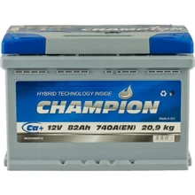 Champion 6СТ-82 АзЕ Euro (CHG82-0): Ємність, Ач 82
