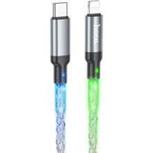 Кабель Hoco Cable USB-C to Lightning U112 3A 20W 1m Gray: Тип USB-C - Lightning