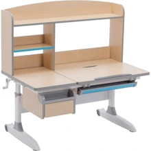 Парта GT Racer DS-1801 Wood/Gray: Тип Парта-трансформер