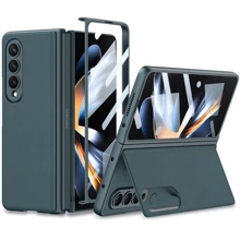 Аксесуар для смартфона GKK Leather Wallet with Stand Gray/Green для Samsung F936 Galaxy Fold 4: Сумісність Samsung F936 Galaxy Fold 4