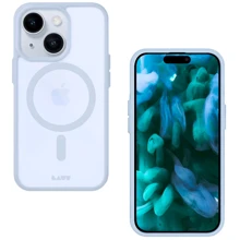 Чехол для iPhone LAUT HUEX PROTECT MagSafe Light Blue (L_IP23C_HPT_LB) for iPhone 15 Plus: Цвет голубой
