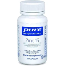 Pure Encapsulations Zinc 15 mg Цинк 60 капсул: Тип Цинк