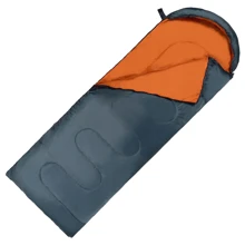 Спальный мешок SportVida R Navy Green/Orange (SV-CC0065): Тип одеяло с капюшоном