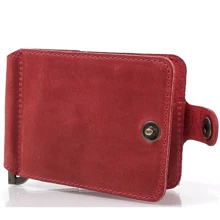 Женский зажим для денег DNK Leather красный (DNK-Clamp-trifle-Hcol-H): Пол Женский