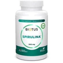 Biotus Spirulina Спирулина 500 мг 200 таблеток: Форма выпуска Таблетки