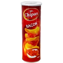 Чипсы Mr. Chipas Bacon бекон 160 г (6917554960381): Вес нетто 160 г