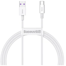 Кабель Baseus USB Cable to USB-C Superior Series Fast Charging 66W 1m White (CATYS-02): Тип USB Cable - USB-C