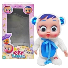 Мягкая музыкальная кукла MIC Cry Babies Белый мишка (C62898): Возраст от 3 лет