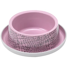 Миска для котов Moderna Trendy Dinner №1 WildLife 17x17x5.3 см 350 мл диаметр 16 см розовая (44334): Тип Миски