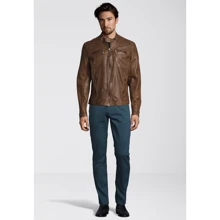 Шкіряна куртка Bruno Banani 41510629 62 коричнева демісезон: Вид куртки