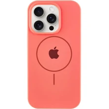 Чехол для iPhone Mobile Case Silicone Full Protective with MagSafe Watermelon Red for iPhone 16 Pro Max: Цвет красный