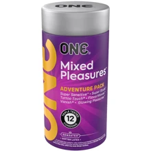 Презервативы ONE Mixed Pleasures 12 шт, подарочная упаковка тюб: Тип Для максимальной защиты