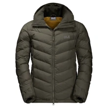 Пуховик Jack Wolfskin Fairmont Men 1203591-4144 46 сіро-зелений зимовий з капюшоном: Вид Пуховики