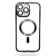 Чехол для iPhone BeCover Chrome Case with MagSafe Black for iPhone 16 Pro Max (712085): Цвет черный