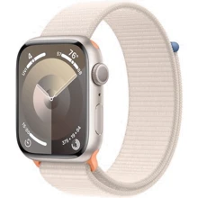 Apple Watch Series 9 45mm GPS Starlight Aluminum Case with Starlight Sport Loop (MR983) : Размер 45mm