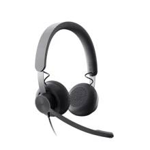Наушники Logitech Zone Wired USB UC Graphite (981-000875): Тип конструкции накладные