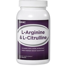 Аминокислота для спорта GNC L-Arginine & L-Citrulline 120 caps: Вкус Без вкуса