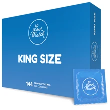 Презервативи Love Match King Size, 144 шт.: Тип Збільшеного розміру