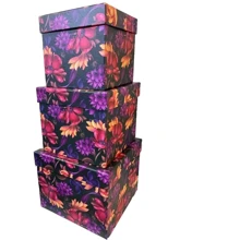 Коробка Подарочные коробки UFO W5230 Набор 3 шт Flowers1 квадр: undefined undefined