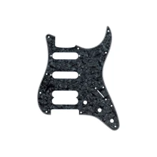 Пикгард FENDER 11-Hole Modern-Style H/S/S Ultra Series Stratocaster Pickguard Black Moto: Производитель Fender