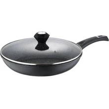 Сковорода з скляною кришкою Bergner BG 8398-BK (d28x5.3cm): undefined undefined