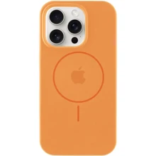 Чехол для iPhone Mobile Case Silicone Full Protective with MagSafe Papaya for iPhone 15 Pro: Цвет оранжевый