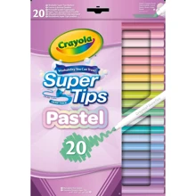 Фломастери CRAYOLA Supertips (washable) пастельні 20 шт (58-7517): Тип Смываемые