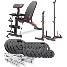 Штанга Hop-Sport STRONG Набор 106 кг со скамейкой HS-1035 и стойками 1005L: Вид применения домашний / профессиональный