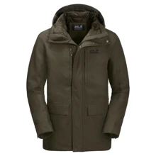 Куртка Jack Wolfskin West Coast Jacket 1110811-4144 48 серо-зеленая зимняя с капюшоном: Вид Куртки