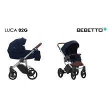 Универсальная коляска 2 в 1 Bebetto LUCA (02) темно-синий (серая рама) (503.20.18.G02): Тип коляски универсальная коляска (2-в-1)