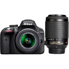 Nikon D3300 kit (18-55mm) VR + (55-200mm) VR II Офіційна гарантія: Тип матриці CMOS