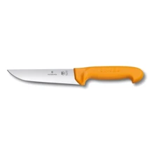 Victorinox Swibo Butcher Wide 14см з жовт. ручкою (58421.14): Лезо нержавіюча сталь