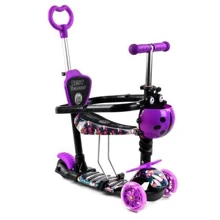 Самокат Best Scooter с защитным бампером фиолетовый (S 7864): Количество колес 3