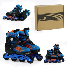 Роликовые коньки Best Roller колеса PU 02040-L (39-42) Синие: Цвет синий
