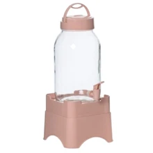 Ємність для зберігання Диспенсер HEREVIN Beverage PINK на підставці 3л для напоїв квадратний (137600-608): Тип Диспенсер для напоїв