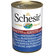 Влажный корм для кошек Schesir Tuna with Whitebaits с тунцом, анчоусами и рисом в бульоне 140 г (59173): Тип Влажный корм