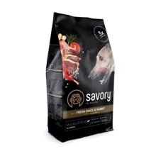 Сухой корм Savory Adult All Breeds rich in Fresh Duck & Rabbit для собак всех пород 12 кг (30181): Тип Сухой корм