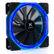 Кулер Vinga LED fan-02 blue: Уровень шума, dB 22