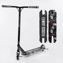 Самокат трюковый Best Scooter Graffity Skull серый (BS-77101): Количество колес 2