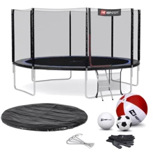 Батут Hop-Sport 14ft black/blue черно-синий с внешней сеткой 427 см: Производитель Hop-Sport