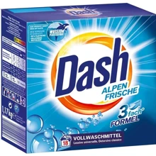 Порошок для стирки универсальный Dash Alpen Frische 18 циклов стирки 1.17 кг (4012400501656): Вид стирки Автоматическая